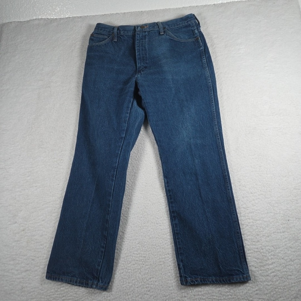 Vintage Rustler 90's Jeans Mens 34x29 Blue‎ Made In USA Straight Leg Blue Denim